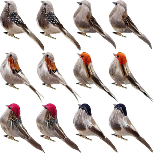 Künstliche vögel federkiel - vögel,