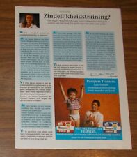 Seltene Werbung vintage PAMPERS TRAINERS Boy & Girl Windeln 1994