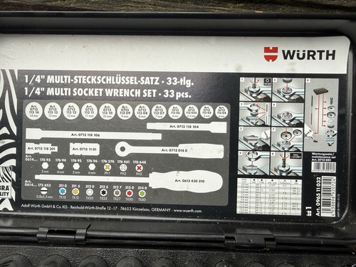 Würth zoll - würth, 1/4