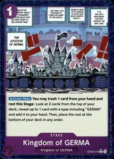 One Piece The Best Kingdom of GERMA Textured Foil OP06-079 Near Mint english