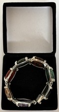 TM Naturstein Armband Taxco Silber 950 Vintage 1950 - 1960 Mexiko