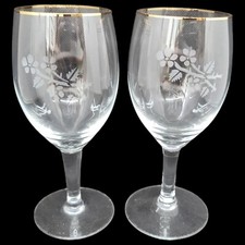 2 Weingläser Portwein Rosen