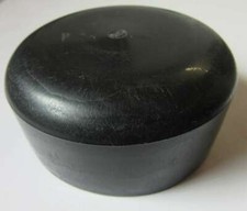 Abdeckkappen Schwarz 69mm, K69, rund, Pfostenkappen Zaunpfahlkappen Zaunkappe