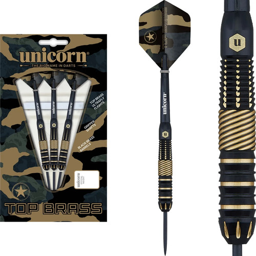 Unicorn top brass steeldarts - brass-2,