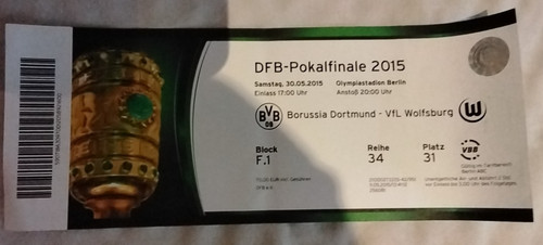 Ticket dfb pokal finale 2015 - pokal,