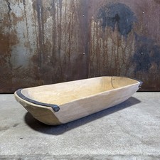 Alte kleine Bäckermolle Backmulde Fleischermolle Holzmolle Trog / L76 B33 H15 cm