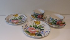 Kaffeeservice, Teeservice, Keramik, handbemalt, Made in Italy, unbenutzt