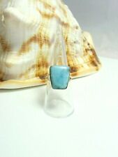 Larimar- Atlantisstein Ring  A- Qualität 925 Silber Ringdurchmesser 18 mm  NEU