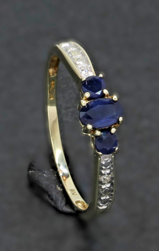 Karat gelbgold x saphir - 3,