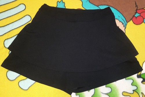 Schwarzer skort - schwarzer, (rock-shorts)