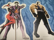 Comic Figuren , Bane , Joker & Harley Quinn , Dino - Aufsteller  26 + 34 , DC