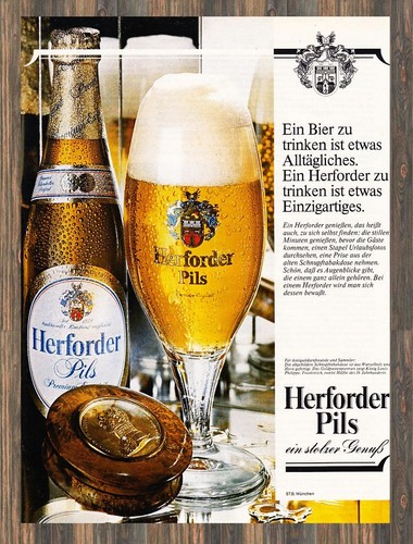 Herforder pils reklame - herforder,