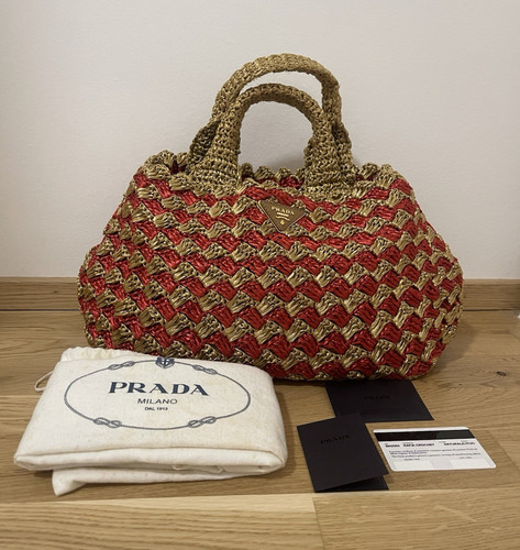 Prada raffia canapa chrochet - prada,