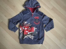 Cars Sweatjacke blau/rot Jacke mit Kapuze gr. 116 Disney Cars