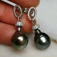 Südsee Tahiti Perlen Ohrringe