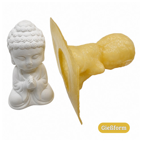 Gießform buddha sitzend latex - buddha,