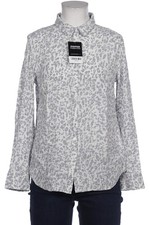 Oui Bluse Damen Oberteil Hemd Hemdbluse Gr. EU 38 Grau #qk1s5db