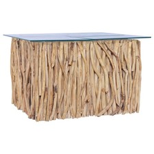 Teak Massiv Couchtisch mit