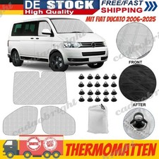 Thermomatten Set passend für Fiat ducato 2006-2025 Abdeckung Wohnmobil