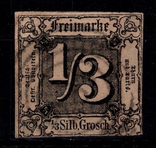 Thurn taxis 2 gestempelt - &,
