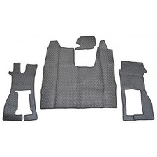 Dark Grey Eco Leather Floor