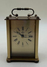 Royal /Tischuhr / Quartz-Uhrwerk / Metallgehäuse / römische Ziffern /vintage