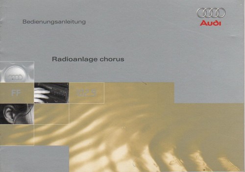 Audi radioanlage chorus - radioanlage,
