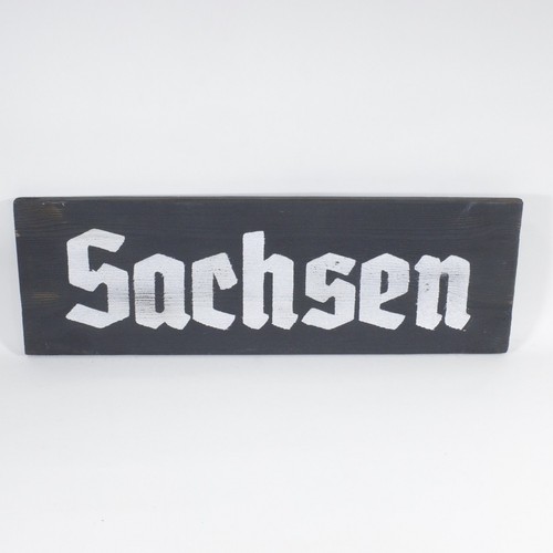 Holzschild sachsen retro - holzschild,