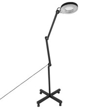 Stand Beauty Kosmetik Make-up 5x Vergrößerung LED Lampe Schwarz Bodenleuchte