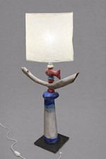 Handgefertigte Stehlampe aus