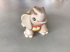 Thun Elefant Grau goldenes Herz rotes Halsband Glückselefant 