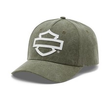 Harley-Davidson Cap Live By It Grün, Baumwolle, Baseballcap