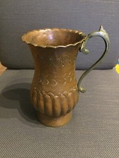  Alter Kupfer- Messingkrug Handarbeit Wohnungsauflösung