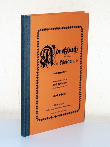 Ernst wittmann adreßbuch der - adreßbuch,