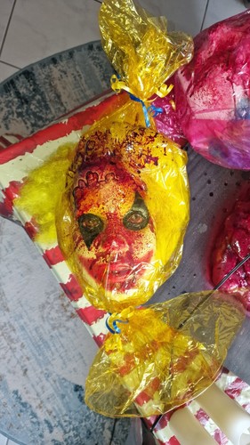 Horror clown kopf - clown,