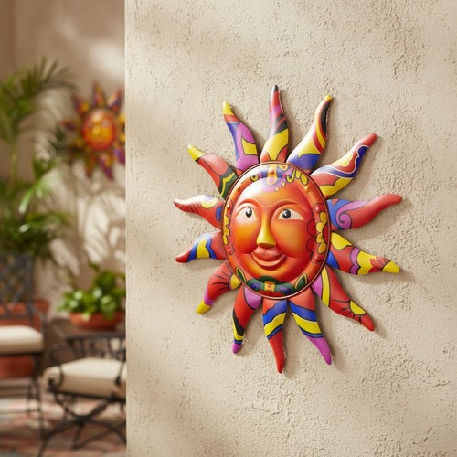 Sonne wanddekoration metall - sonne,