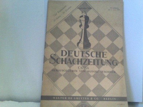 Deutsche schachzeitung caissa - schachzeitung,
