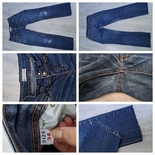 Dunkelblaue Jeans, Größe 34