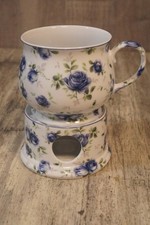 Cha Cult Teetasse Rosendekor mit passendem Stövchen