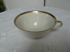 Eschenbach - Vintage weite Kaffeetasse breit creme Goldrand innen 34