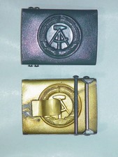 NVA Koppelschloss Felddienst grau für Gurtkoppel MdI Bepo MfS GT KG GST Vopo DDR