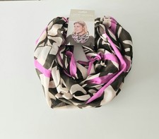 Loopschal Damen beige fuchsia