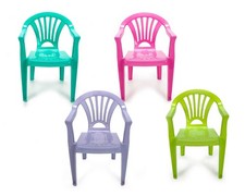 Kinderstuhl Gartenstuhl Sitzhöhe 27 cm Stuhl für Kinder türkis lila pink grün