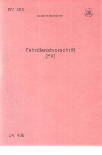 Fahrdienstvorschrift - , (fv)