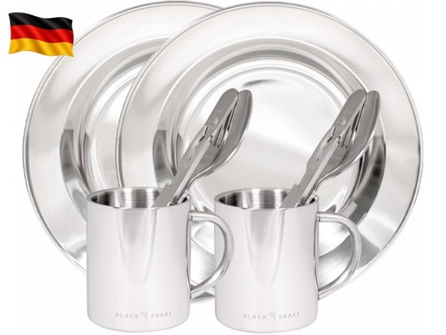 Edelstahl campingbesteck bw - im,