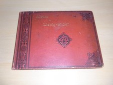 LIEBIG Sammelbilderalbum mit 11 Serien (119 Sammelbilder), rotes Album Bilder