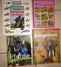 4 schöne Bücher über Pferde und Säugetiere Konvolut