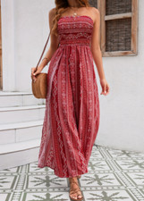 Geblümter Schlauchoverall