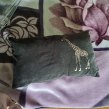 Deko Samt Kissen Giraffe