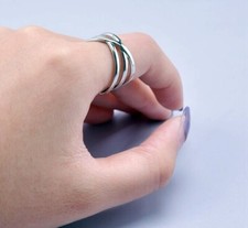 Design Ring aus Edelstahl